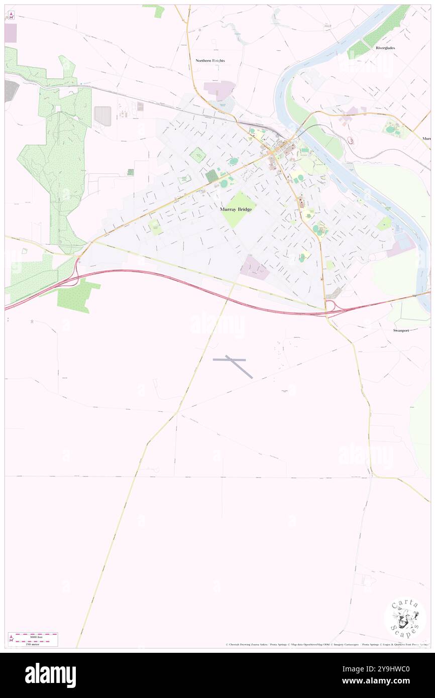 Pearl Acres, Murray Bridge, AU, Australien, Südaustralien, s 35 9' 13'', N 139 15' 39'', Karte, Karte, Kartenausgabe 2024. Erkunden Sie Cartascapes, eine Karte, die die vielfältigen Landschaften, Kulturen und Ökosysteme der Erde enthüllt. Reisen Sie durch Zeit und Raum und entdecken Sie die Verflechtungen der Vergangenheit, Gegenwart und Zukunft unseres Planeten. Stockfoto