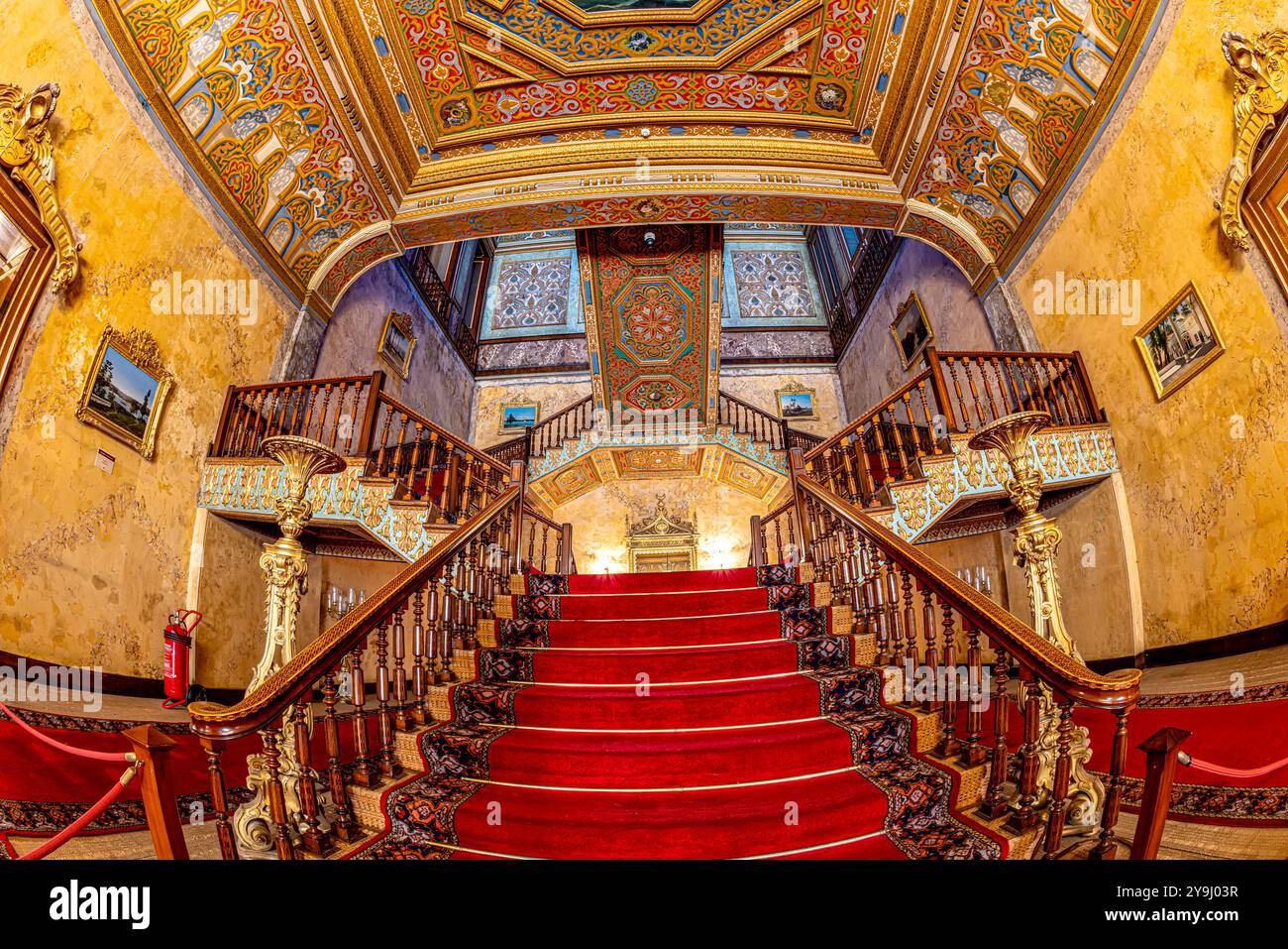 Istanbul, Türkei 08. Mai 2023; Innenraum des Beylerbeyi-Palastes. Das Beylerbeyi Palace befindet sich im Viertel Beylerbeyi im Stadtteil Uskudar in Istanb Stockfoto