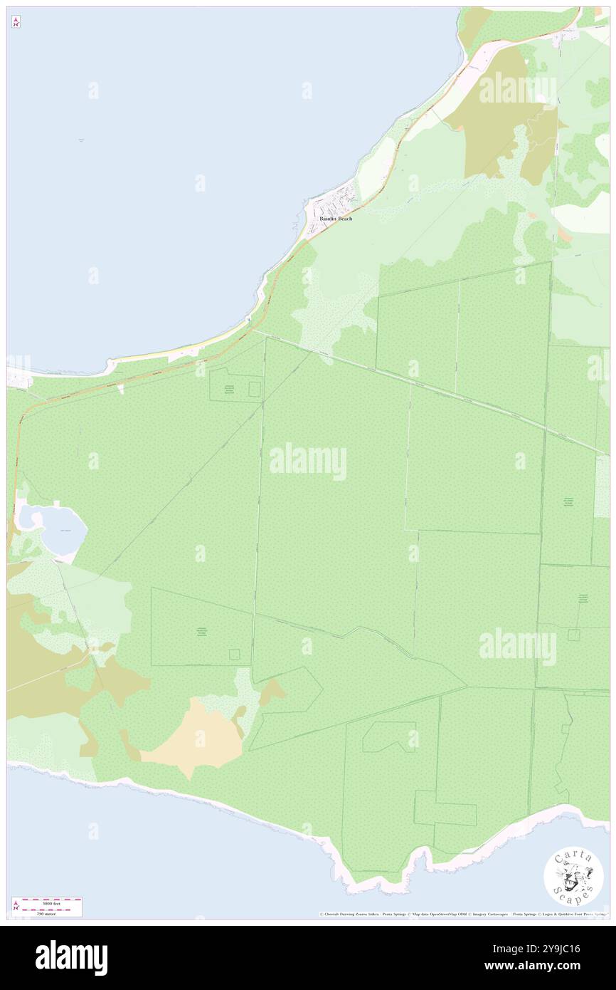 Dudley West, Kangaroo Island, AU, Australien, Südaustralien, s 35 48' 7'', N 137 51' 26'', Karte, Cartascapes Map, veröffentlicht 2024. Erkunden Sie Cartascapes, eine Karte, die die vielfältigen Landschaften, Kulturen und Ökosysteme der Erde enthüllt. Reisen Sie durch Zeit und Raum und entdecken Sie die Verflechtungen der Vergangenheit, Gegenwart und Zukunft unseres Planeten. Stockfoto