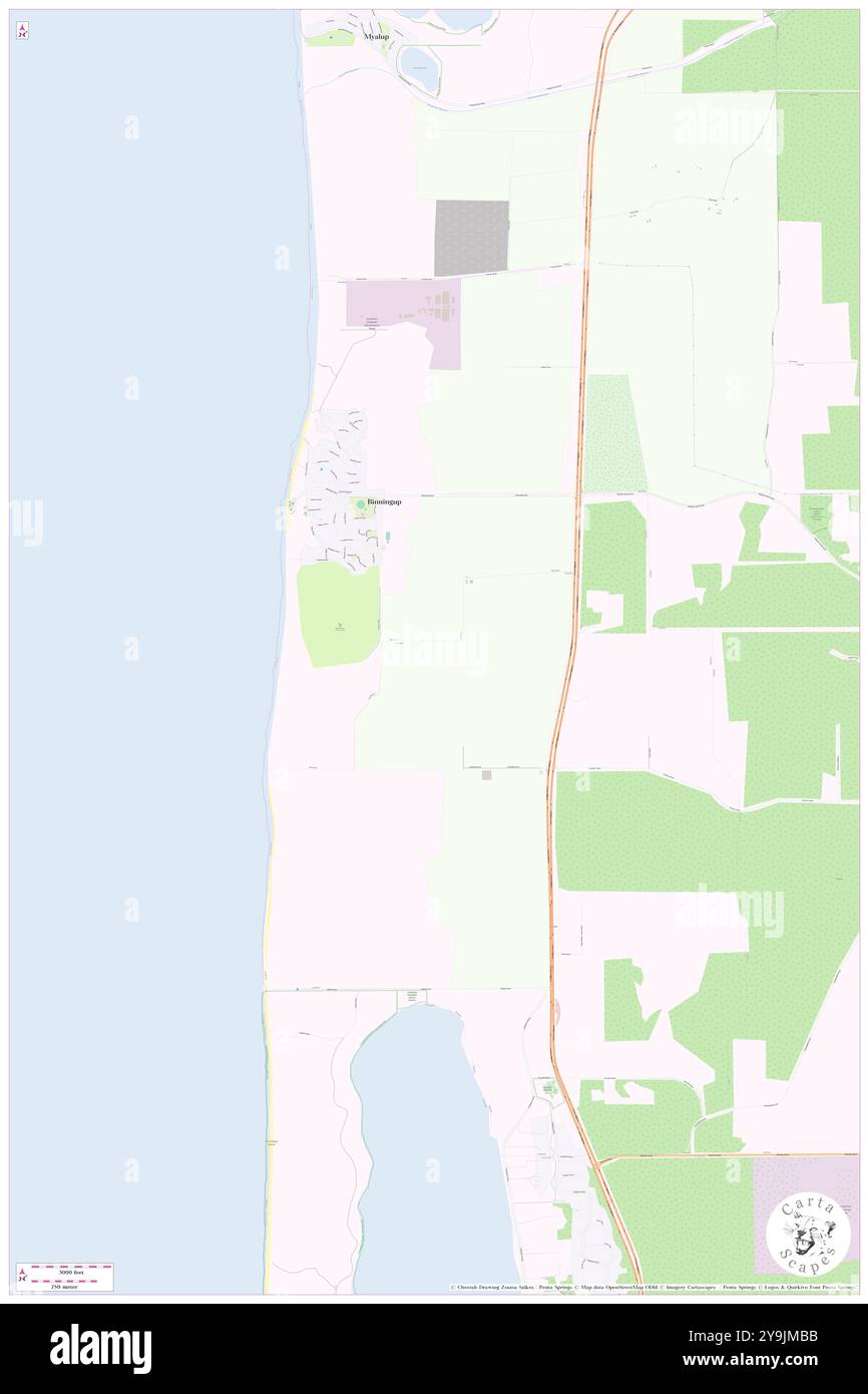 Springhill, Harvey, AU, Australien, Westaustralien, s 33 9' 50''', N 115 42' 11'', Karte, Cartascapes Map, veröffentlicht 2024. Erkunden Sie Cartascapes, eine Karte, die die vielfältigen Landschaften, Kulturen und Ökosysteme der Erde enthüllt. Reisen Sie durch Zeit und Raum und entdecken Sie die Verflechtungen der Vergangenheit, Gegenwart und Zukunft unseres Planeten. Stockfoto