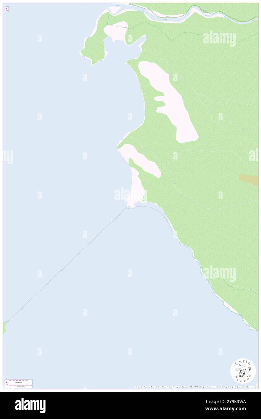 Sophia Point, Westküste, AU, Australien, Tasmanien, s 42 14' 54''', N 145 21' 58'', Karte, Cartascapes Map, veröffentlicht 2024. Erkunden Sie Cartascapes, eine Karte, die die vielfältigen Landschaften, Kulturen und Ökosysteme der Erde enthüllt. Reisen Sie durch Zeit und Raum und entdecken Sie die Verflechtungen der Vergangenheit, Gegenwart und Zukunft unseres Planeten. Stockfoto