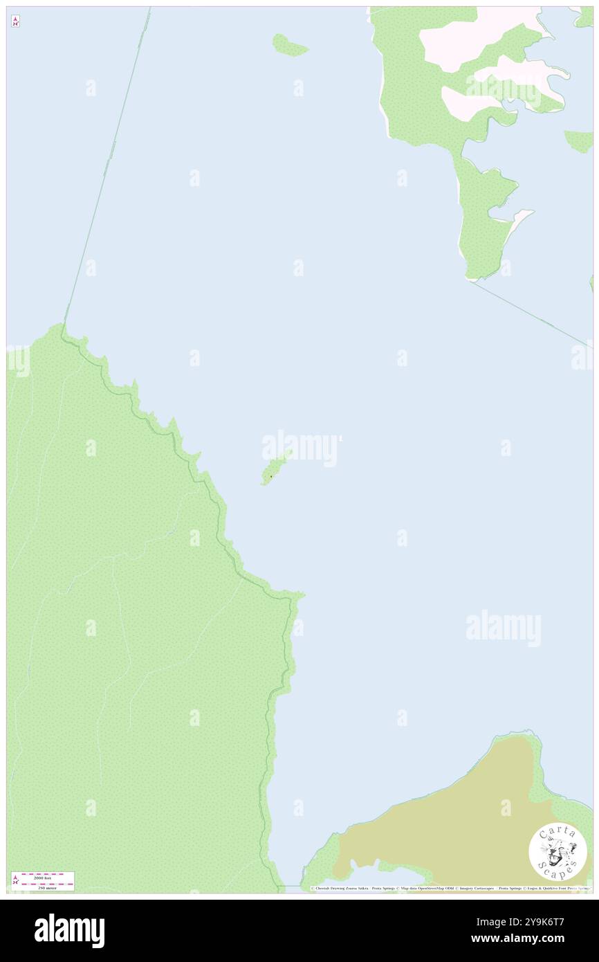 Verurteilte Insel, Westküste, AU, Australien, Tasmanien, s 42 23' 10'', N 145 27' 8'', Karte, Cartascapes Map, veröffentlicht 2024. Erkunden Sie Cartascapes, eine Karte, die die vielfältigen Landschaften, Kulturen und Ökosysteme der Erde enthüllt. Reisen Sie durch Zeit und Raum und entdecken Sie die Verflechtungen der Vergangenheit, Gegenwart und Zukunft unseres Planeten. Stockfoto