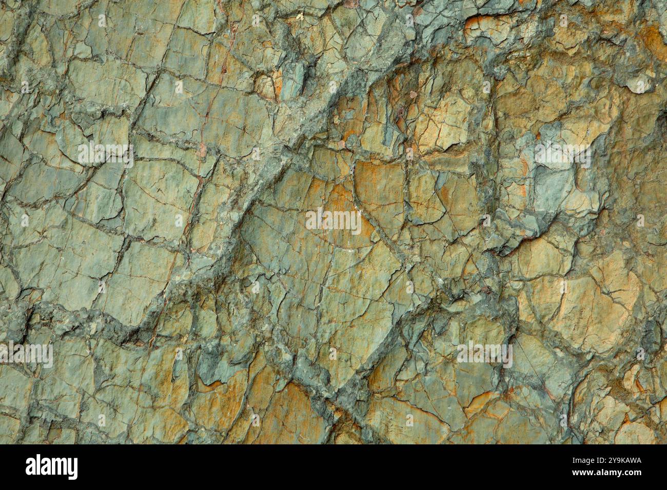 Green Rock in der Nähe von Sun Point, Glacier National Park, Montana Stockfoto