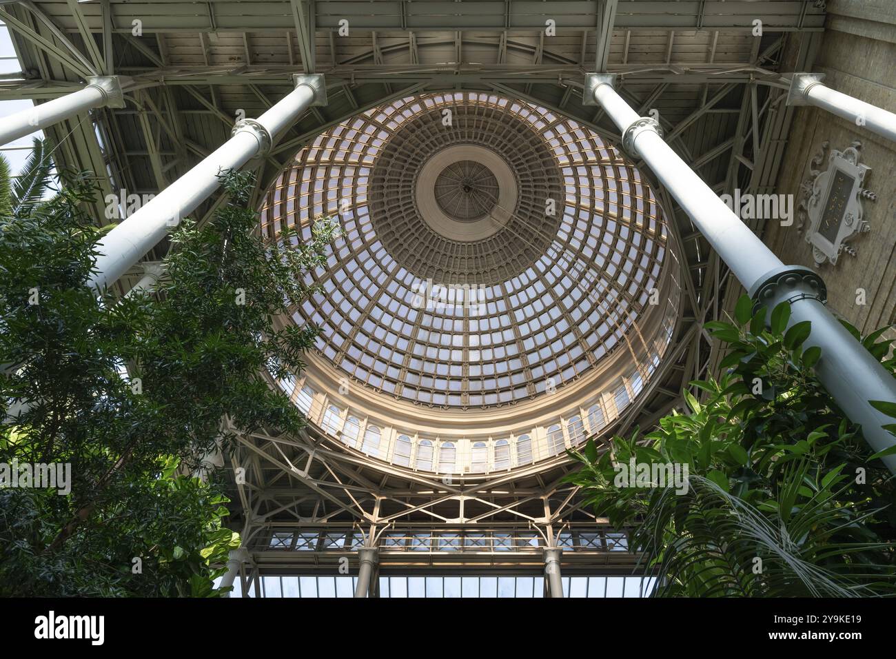 Dome, NY Carlsberg Glyptotek oder New Carlsberg Glyptothek, Kunstmuseum für Skulptur und Malerei, Architekten Vilhelm Dahlerup und Hack Kampmann, Copenh Stockfoto