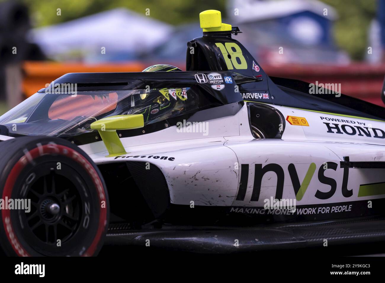 JACK HARVEY (18) aus Bassingham, England, trainiert für den Honda Indy 200 auf dem Mid-Ohio Sports Car Course in Lexington, OH Stockfoto