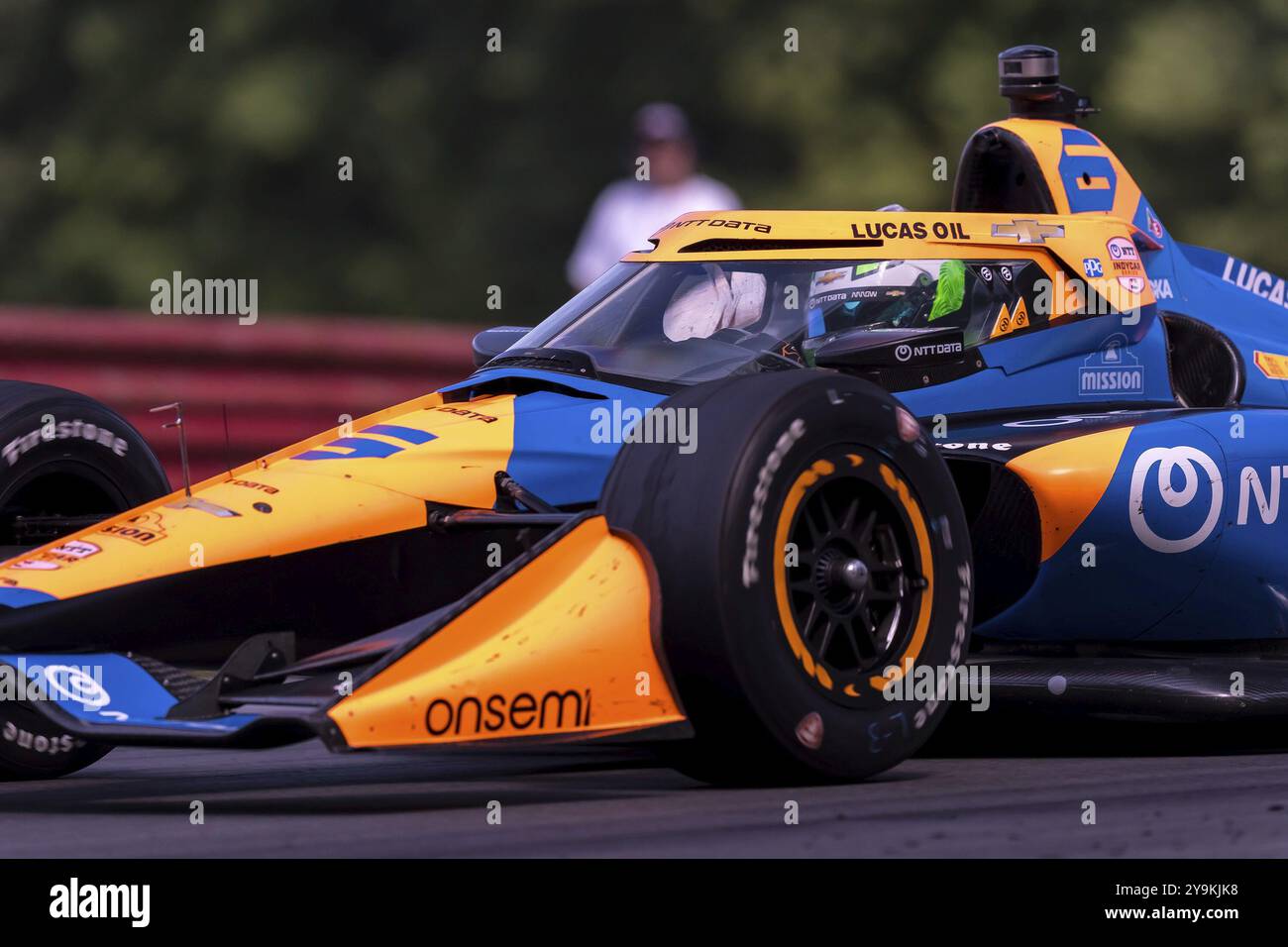 NOLAN SIEGEL (78) aus Palo Alto, Kalifornien, übt für den Honda Indy 200 auf dem Mid-Ohio Sports Car Course in Lexington, OH Stockfoto