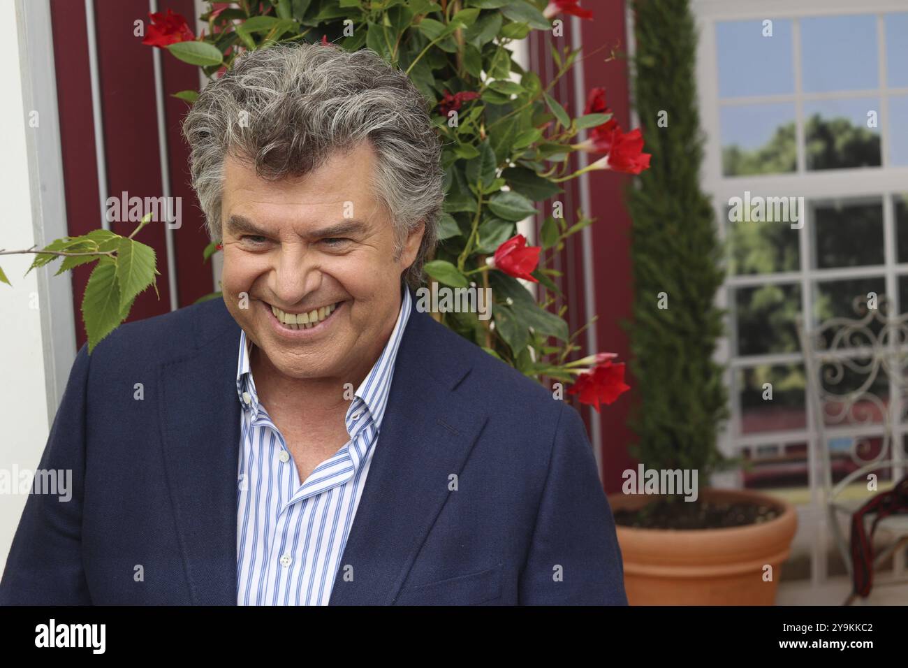 Presenter) in der ARD-Fernsehsendung Stockfoto