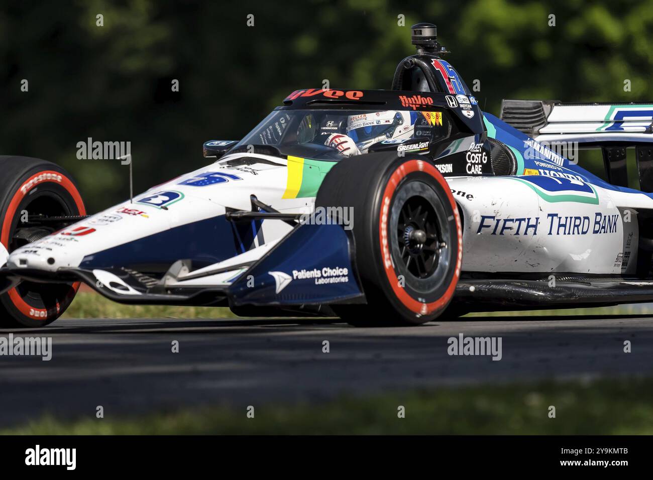 GRAHAM RAHAL (15) aus New Albany, Ohio, trainiert für den Honda Indy 200 auf dem Mid-Ohio Sports Car Course in Lexington, OH Stockfoto