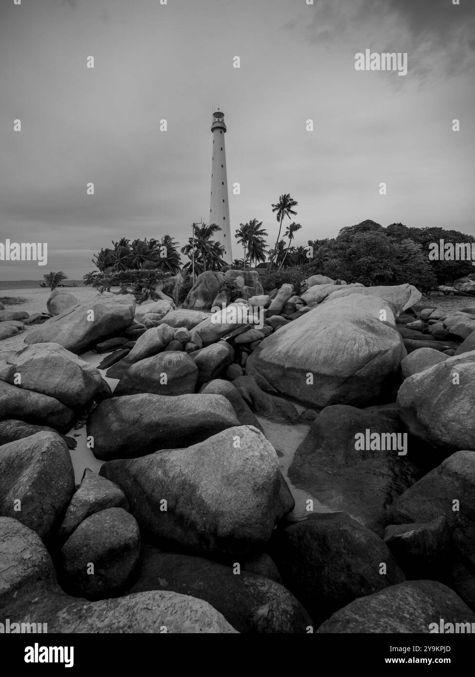 Leuchtturm auf der Insel Long Kuas Stockfoto