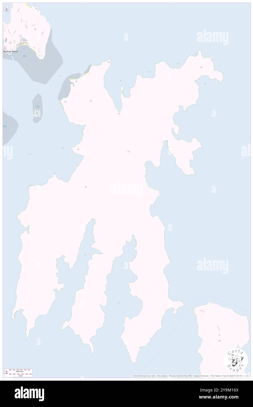 Hook Island, Whitsunday, AU, Australien, Queensland, s 20 6' 46'', N 148 55' 44'', Karte, Cartascapes Map, veröffentlicht 2024. Erkunden Sie Cartascapes, eine Karte, die die vielfältigen Landschaften, Kulturen und Ökosysteme der Erde enthüllt. Reisen Sie durch Zeit und Raum und entdecken Sie die Verflechtungen der Vergangenheit, Gegenwart und Zukunft unseres Planeten. Stockfoto