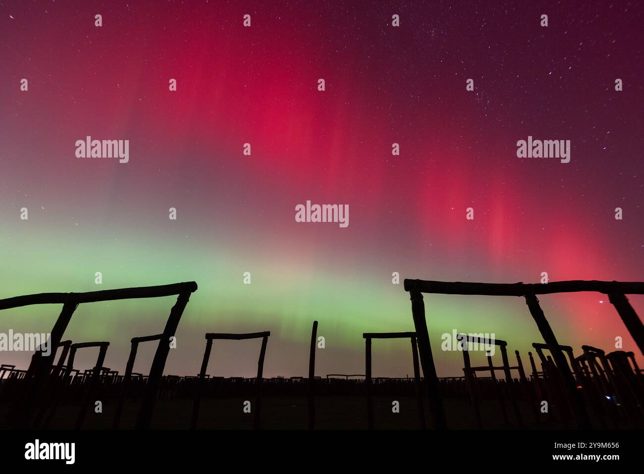 BELECO Nordlichter Wandteppich 277x178 Cm – Aurora Borealis, Winterlandschaft