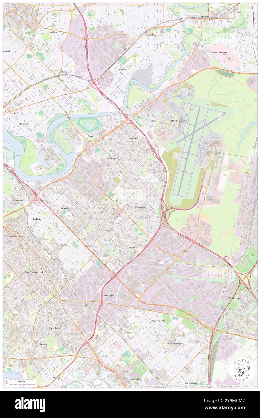 Miles Park, , AU, Australien, Western Australia, s 31 57' 30''', N 115 56' 26'', Karte, Cartascapes Map, veröffentlicht 2024. Erkunden Sie Cartascapes, eine Karte, die die vielfältigen Landschaften, Kulturen und Ökosysteme der Erde enthüllt. Reisen Sie durch Zeit und Raum und entdecken Sie die Verflechtungen der Vergangenheit, Gegenwart und Zukunft unseres Planeten. Stockfoto