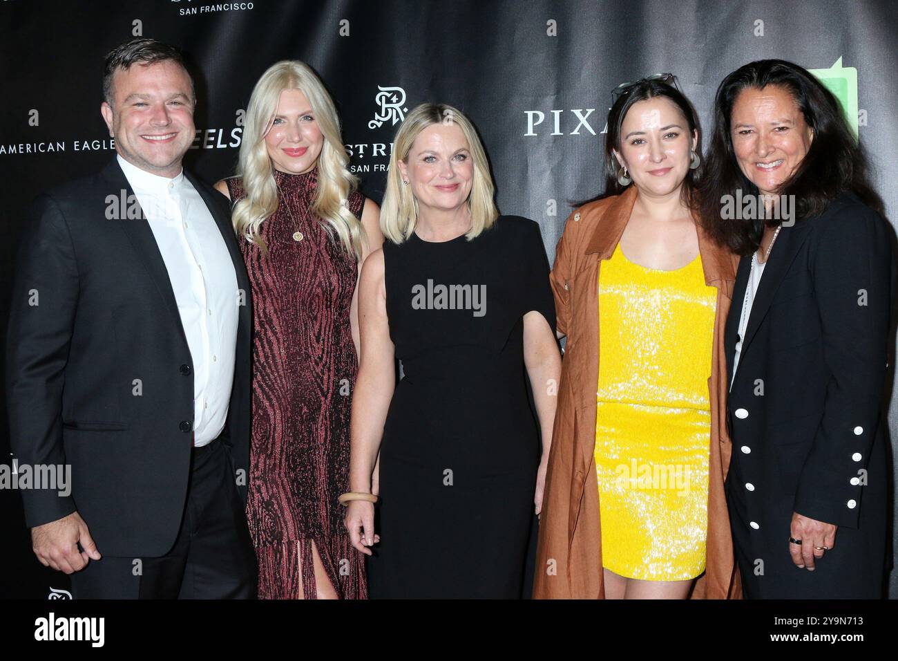 Zak Williams, Olivia June, Amy Poehler, Zelda Williams, Marsha Garces Williams at Arrivals for Bring Change 2 Mind s 12th Annual Revels + Revelations, Woodside, CA, 10. Oktober, 2024. Foto: Priscilla Grant/Everett Collection Stockfoto