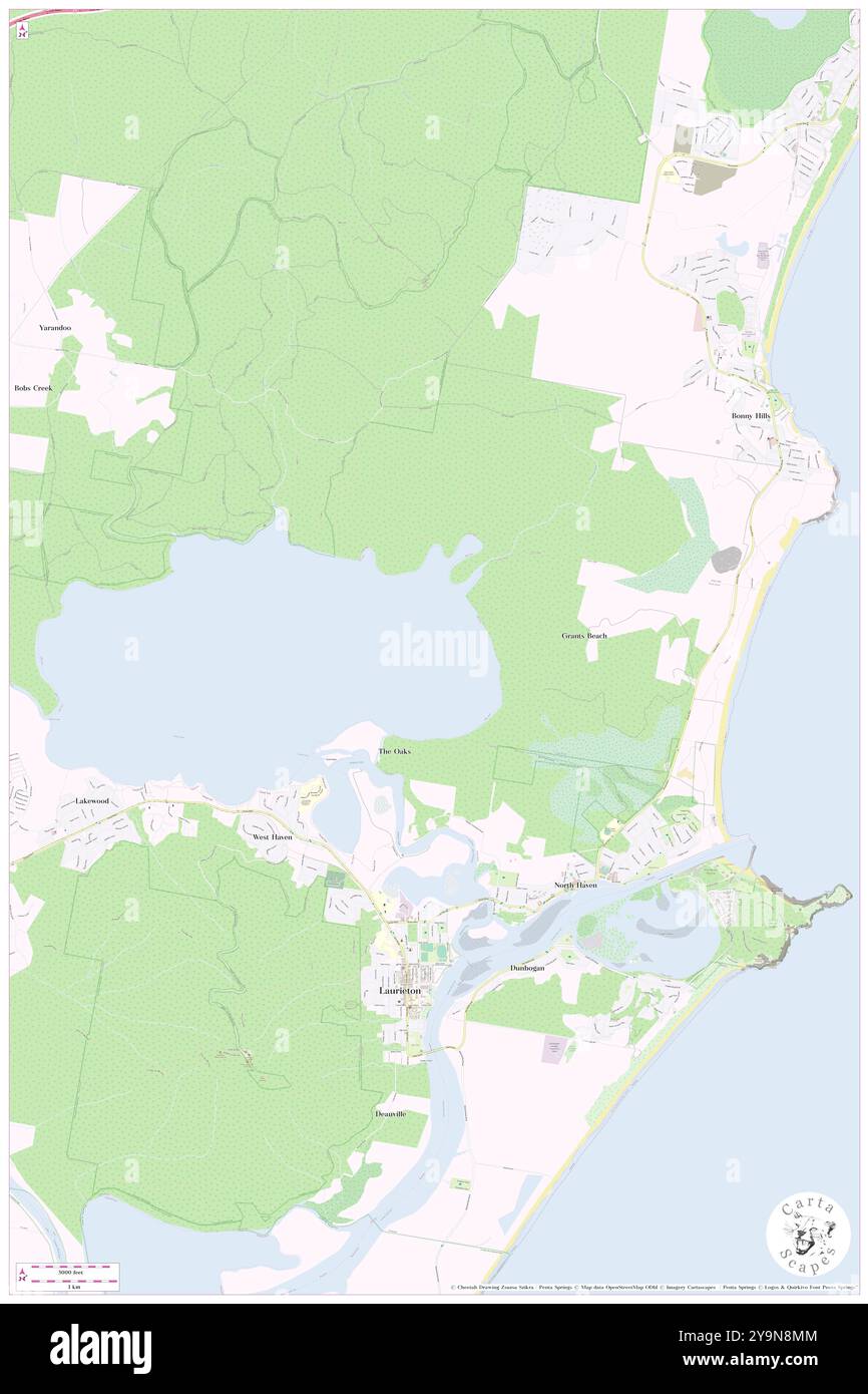 Limeburners Creek, , AU, Australien, New South Wales, s 31 37' 0'', N 152 48' 0'', MAP, Cartascapes Map, veröffentlicht 2024. Erkunden Sie Cartascapes, eine Karte, die die vielfältigen Landschaften, Kulturen und Ökosysteme der Erde enthüllt. Reisen Sie durch Zeit und Raum und entdecken Sie die Verflechtungen der Vergangenheit, Gegenwart und Zukunft unseres Planeten. Stockfoto