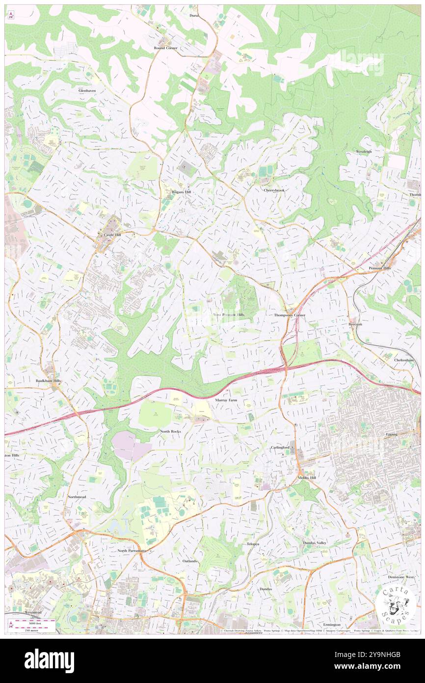 Moore Reserve, , AU, Australien, New South Wales, s 33 44' 55'', N 151 1' 52'', Karte, Cartascapes Map, veröffentlicht 2024. Erkunden Sie Cartascapes, eine Karte, die die vielfältigen Landschaften, Kulturen und Ökosysteme der Erde enthüllt. Reisen Sie durch Zeit und Raum und entdecken Sie die Verflechtungen der Vergangenheit, Gegenwart und Zukunft unseres Planeten. Stockfoto