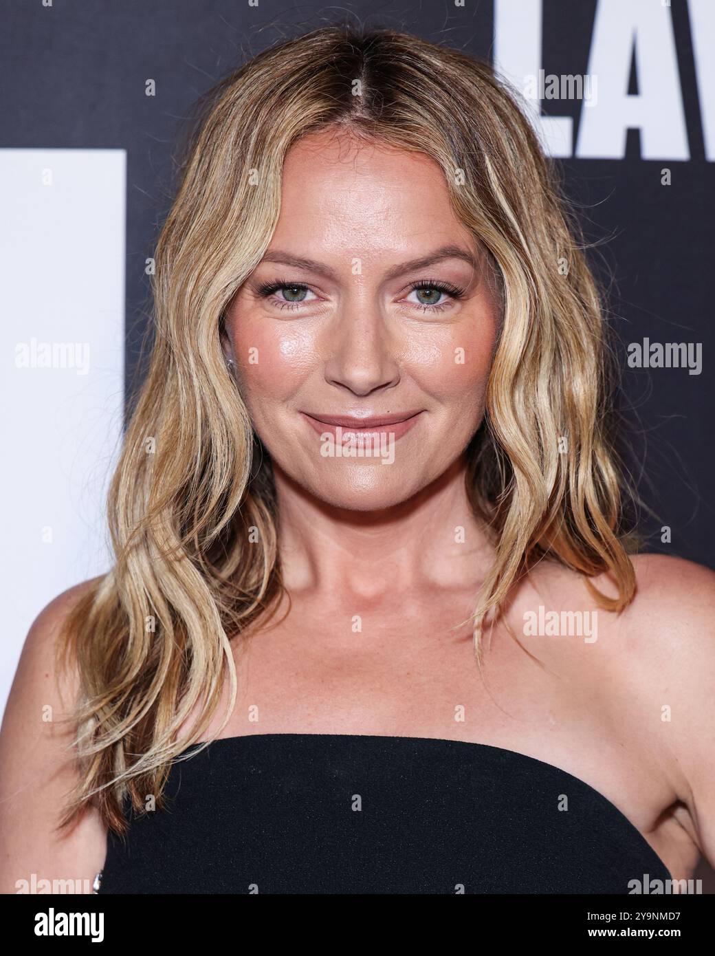 LOS ANGELES, KALIFORNIEN, USA – 10. OKTOBER: Becki Newton kommt bei Netflix's 'The Lincoln Lawyer' Staffel 3 Celebration mit A Taste of Los Angeles' legendären Street Foods am 10. Oktober 2024 in Los Angeles, Kalifornien, USA. (Foto: Xavier Collin/Image Press Agency) Stockfoto