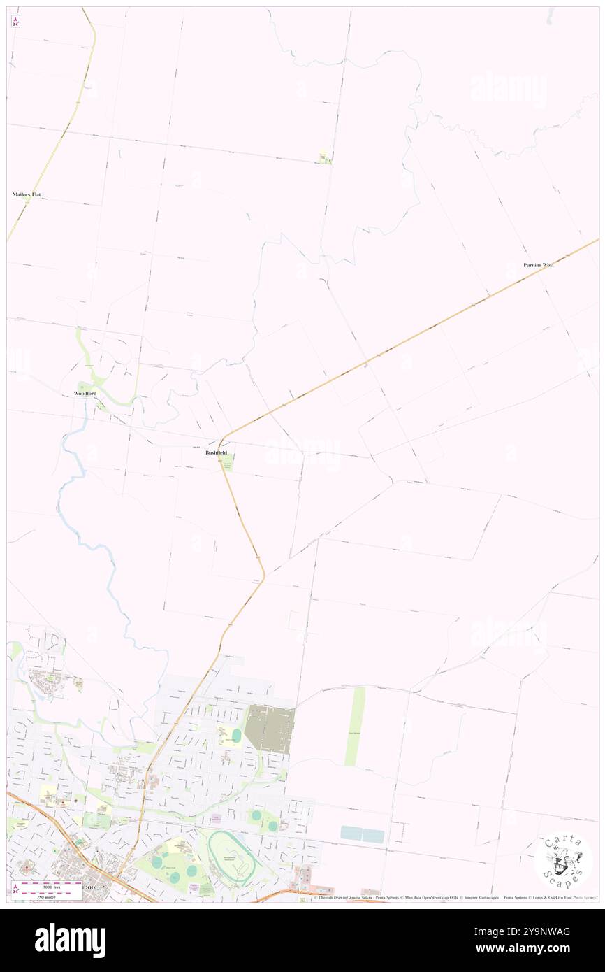 Bushfield, Warrnambool, AU, Australien, Victoria, s 38 19' 59''', N 142 31' 0'', Karte, Cartascapes Map, veröffentlicht 2024. Erkunden Sie Cartascapes, eine Karte, die die vielfältigen Landschaften, Kulturen und Ökosysteme der Erde enthüllt. Reisen Sie durch Zeit und Raum und entdecken Sie die Verflechtungen der Vergangenheit, Gegenwart und Zukunft unseres Planeten. Stockfoto