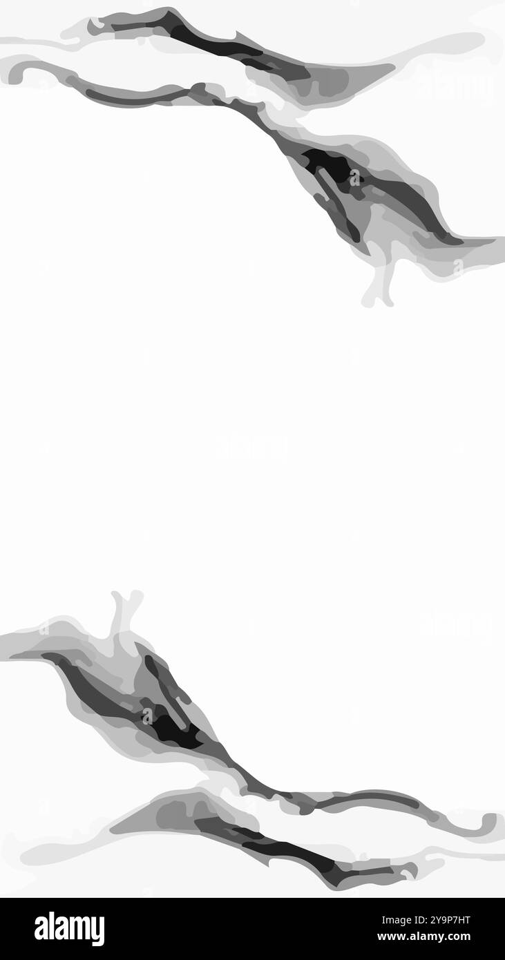 Ästhetischer weißer abstrakter Hintergrund mit Kopierraum. Geeignet für Poster und Banner Stock Vektor