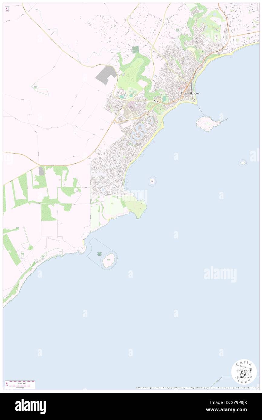 Rosetta Cove Historical Site, Victor Harbor, AU, Australien, South Australia, s 35 35' 15'', N 138 36' 1'', MAP, Cartascapes Map, veröffentlicht 2024. Erkunden Sie Cartascapes, eine Karte, die die vielfältigen Landschaften, Kulturen und Ökosysteme der Erde enthüllt. Reisen Sie durch Zeit und Raum und entdecken Sie die Verflechtungen der Vergangenheit, Gegenwart und Zukunft unseres Planeten. Stockfoto