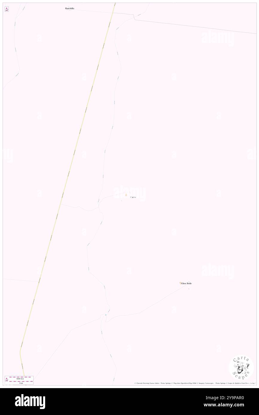 Cairo, McKinlay, AU, Australien, Queensland, s 21 2' 59'', N 141 27' 50'', Karte, Cartascapes Map, veröffentlicht 2024. Erkunden Sie Cartascapes, eine Karte, die die vielfältigen Landschaften, Kulturen und Ökosysteme der Erde enthüllt. Reisen Sie durch Zeit und Raum und entdecken Sie die Verflechtungen der Vergangenheit, Gegenwart und Zukunft unseres Planeten. Stockfoto