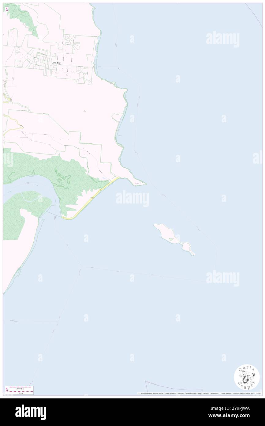 Penguin Channel, , AU, Australien, Queensland, s 16 16' 59'', N 145 28' 59'', Karte, Cartascapes Map, veröffentlicht 2024. Erkunden Sie Cartascapes, eine Karte, die die vielfältigen Landschaften, Kulturen und Ökosysteme der Erde enthüllt. Reisen Sie durch Zeit und Raum und entdecken Sie die Verflechtungen der Vergangenheit, Gegenwart und Zukunft unseres Planeten. Stockfoto