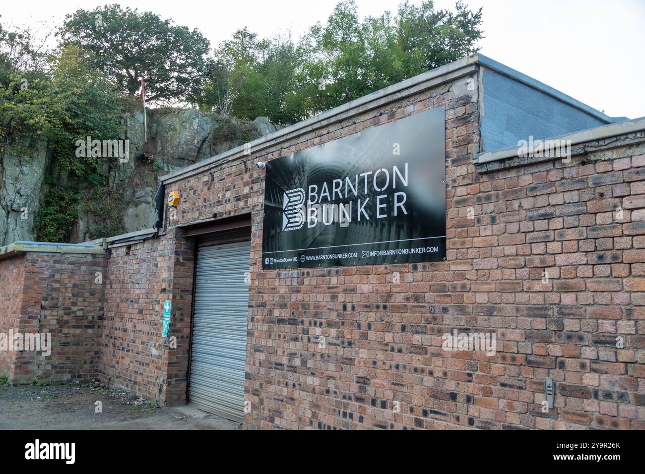Der Barnton Nuclear Bunker wurde 1952 gebaut. Der Bunker wurde für 400 Politiker und Beamte für bis zu 30 Tage bereitgehalten Stockfoto