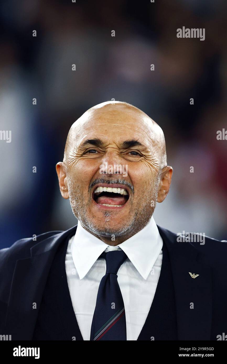 Rom, Italien. Oktober 2024. Luciano Spalletti Cheftrainer von Italien während der UEFA Nations League, Liga A, Gruppe A2 Fußball Spiel zwischen Italien und Stockfoto