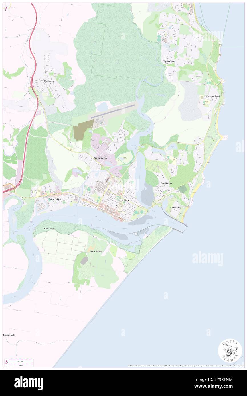 Skinner Street, , AU, Australien, New South Wales, s 28 51' 37''', N 153 33' 55''', Karte, Cartascapes Map, veröffentlicht 2024. Erkunden Sie Cartascapes, eine Karte, die die vielfältigen Landschaften, Kulturen und Ökosysteme der Erde enthüllt. Reisen Sie durch Zeit und Raum und entdecken Sie die Verflechtungen der Vergangenheit, Gegenwart und Zukunft unseres Planeten. Stockfoto