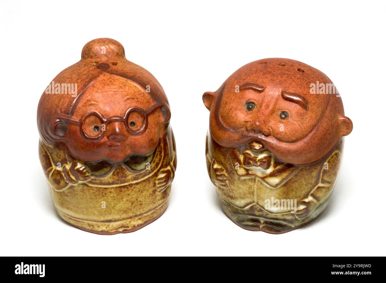 Salz- Und Pfeffertöpfe Stockfoto