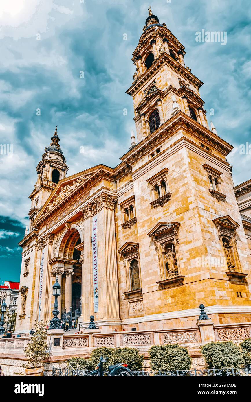 BUDAPEST, Ungarn-Mai 06, 2016: St.Stephen Basilika in Budapest am Tag.  Ungarn Stockfoto