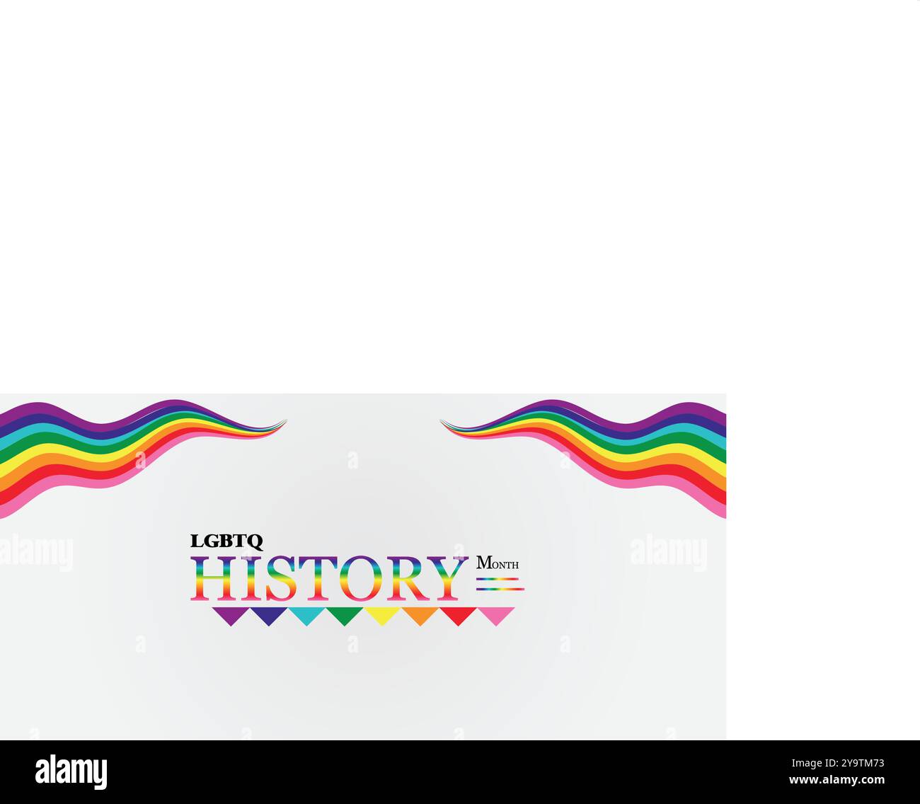 Empowering Voices die Auswirkungen des LGBT History Month Stock Vektor