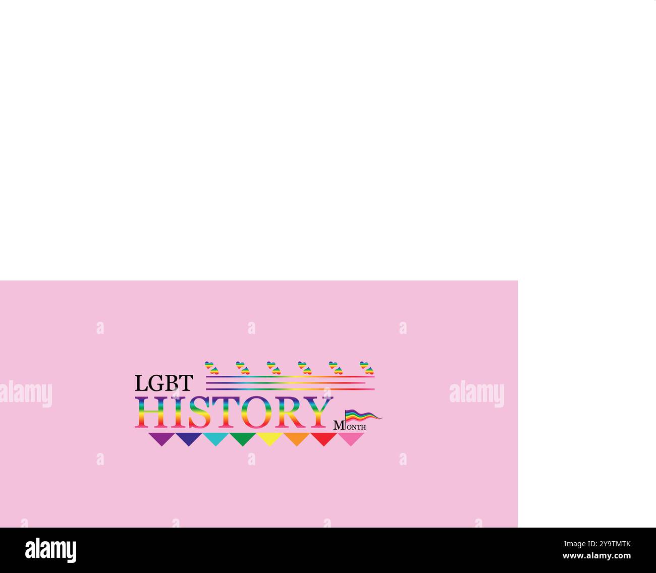 Anerkennung der Widerstandsfähigkeit zum Gedenken an den Monat der LGBT-Geschichte Stock Vektor