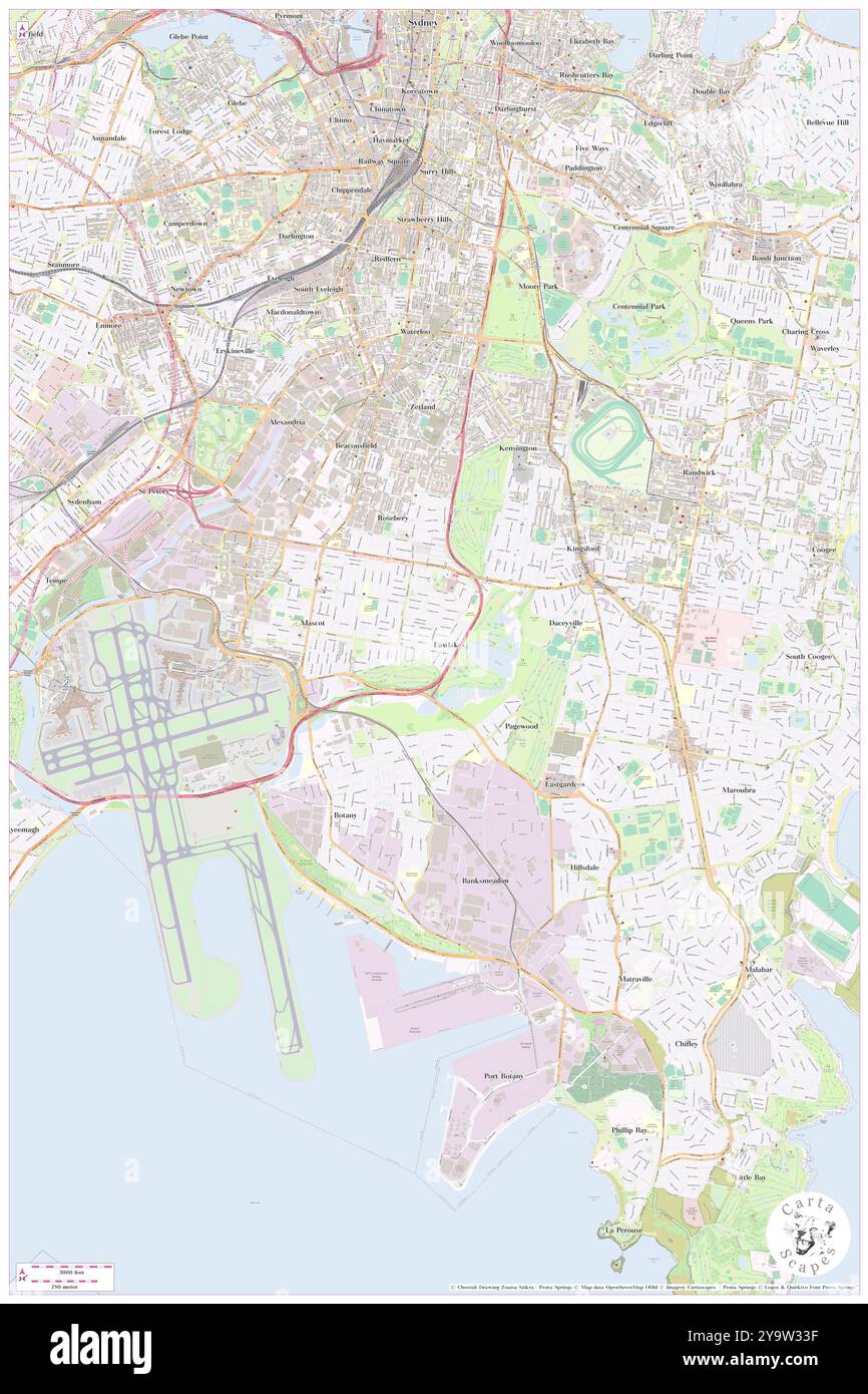 Eastlake Reserve, , AU, Australien, New South Wales, s 33 55' 54'', N 151 12' 34'', Karte, Cartascapes Map, veröffentlicht 2024. Erkunden Sie Cartascapes, eine Karte, die die vielfältigen Landschaften, Kulturen und Ökosysteme der Erde enthüllt. Reisen Sie durch Zeit und Raum und entdecken Sie die Verflechtungen der Vergangenheit, Gegenwart und Zukunft unseres Planeten. Stockfoto