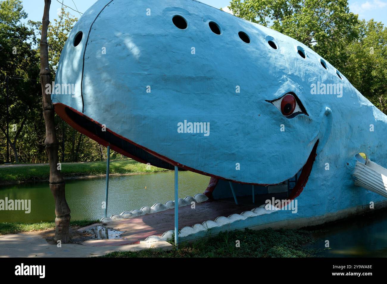 Der Blauwal in Catoosa, Oklahoma an der Route 66 Stockfoto