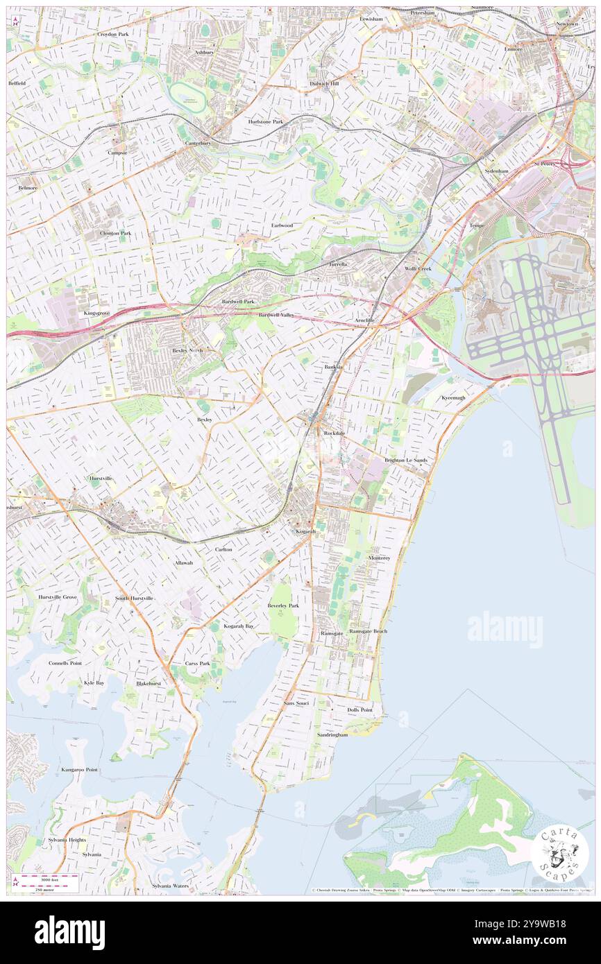 St George Girls High School, City of Rockdale, AU, Australien, New South Wales, s 33 57' 24'', N 151 8' 4'', MAP, Cartascapes Map, veröffentlicht 2024. Erkunden Sie Cartascapes, eine Karte, die die vielfältigen Landschaften, Kulturen und Ökosysteme der Erde enthüllt. Reisen Sie durch Zeit und Raum und entdecken Sie die Verflechtungen der Vergangenheit, Gegenwart und Zukunft unseres Planeten. Stockfoto