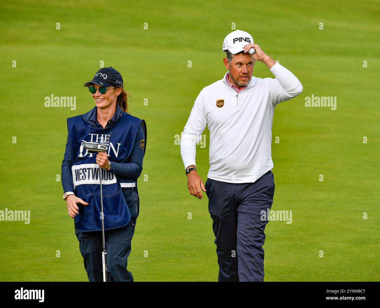 18. Juli 2019; Portrush, während der ersten Runde des Open Championship Golfturniers im Royal Portrush Golf Club - Dunluce Course. Stockfoto