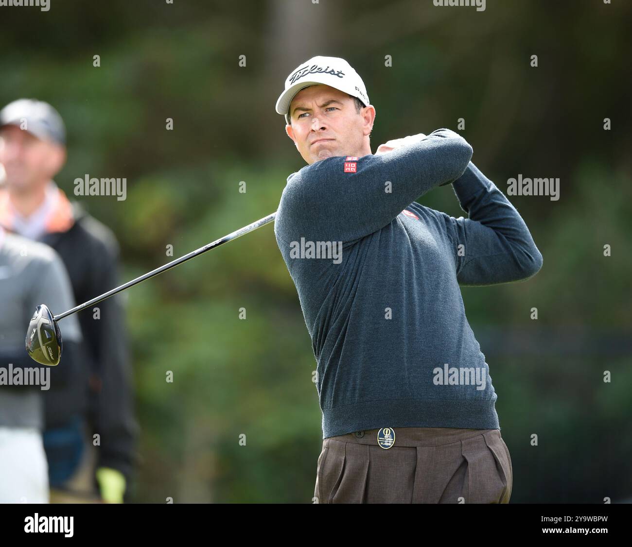 18. Juli 2019; Portrush, während der ersten Runde des Open Championship-Golfturniers im Royal Portrush Golf Club - Dunluce Course, Portrush, Nordirland. Stockfoto