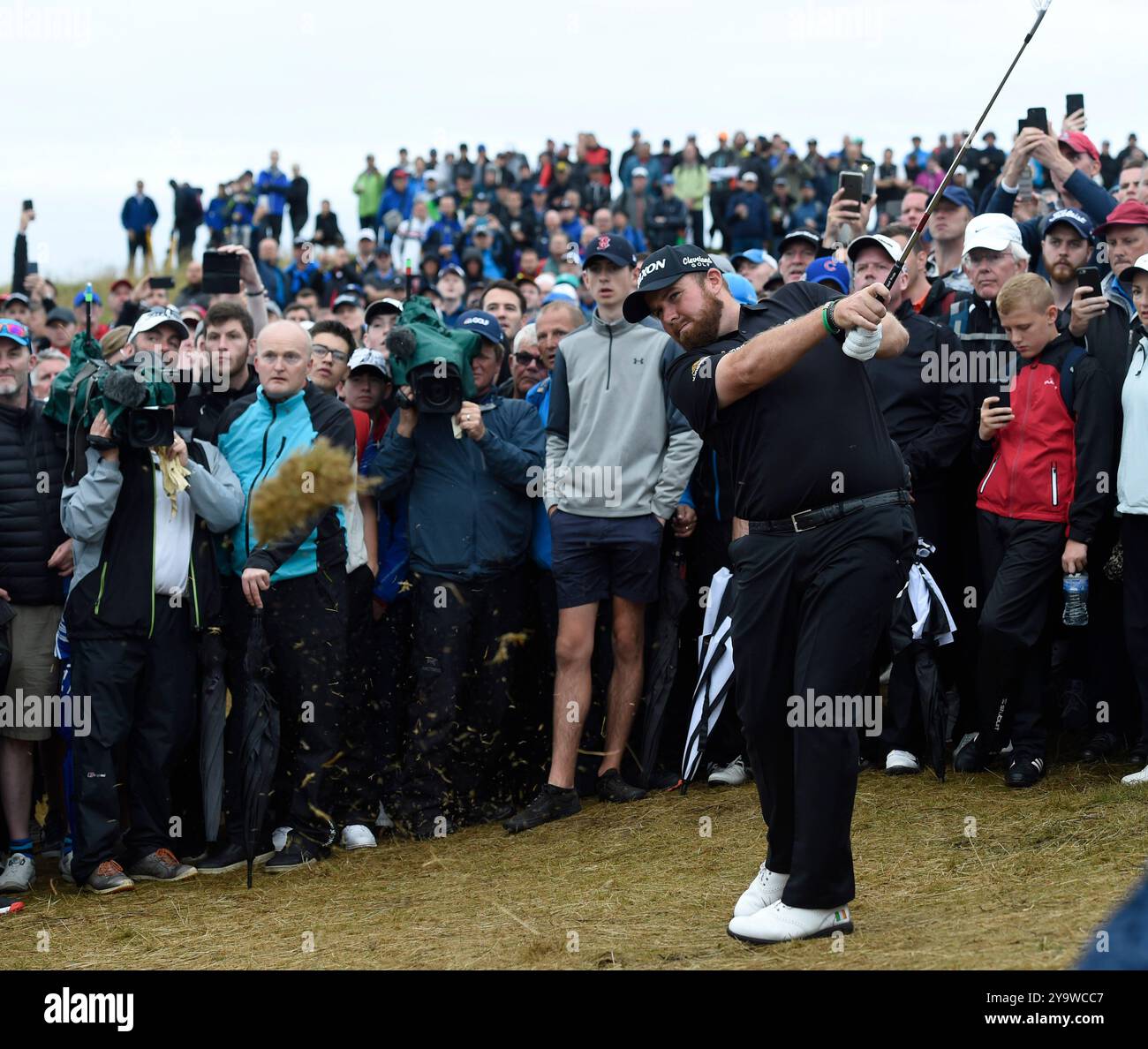 19. Juli 2019, Shane Lowry während der zweiten Runde des Open Championship Golfturniers im Royal Portrush Golf Club - Dunluce Course, Portrush, Nordirland Stockfoto