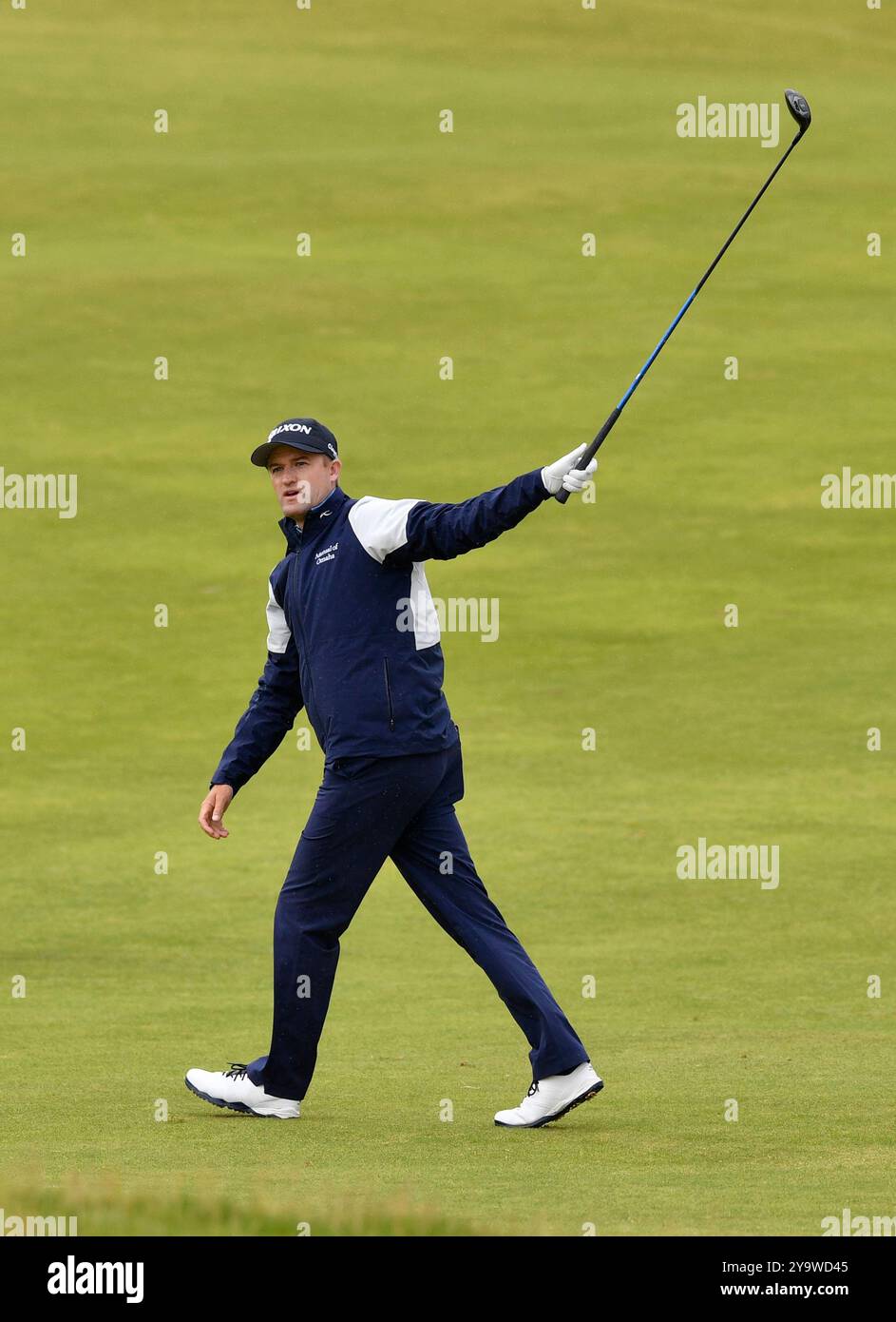 Juli 2019; Russell Knox während der Finalrunde des Open Championship-Golfturniers im Royal Portrush Golf Club - Dunluce Course, Portrush, Nordirland. Stockfoto