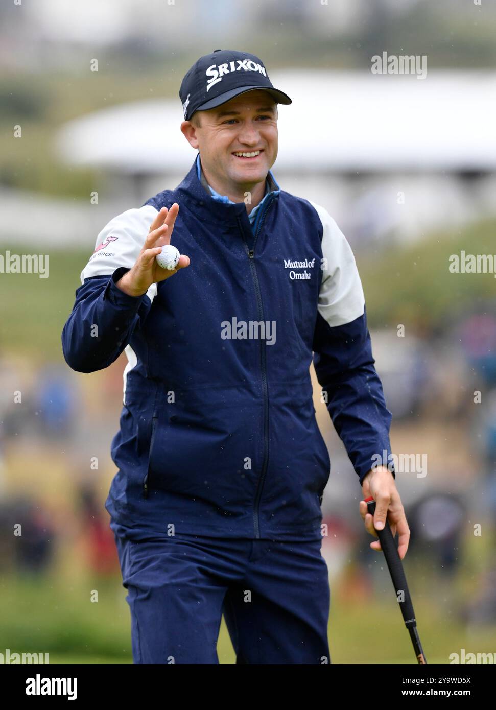 Juli 2019; Russell Knox während der Finalrunde des Open Championship-Golfturniers im Royal Portrush Golf Club - Dunluce Course, Portrush, Nordirland. Stockfoto