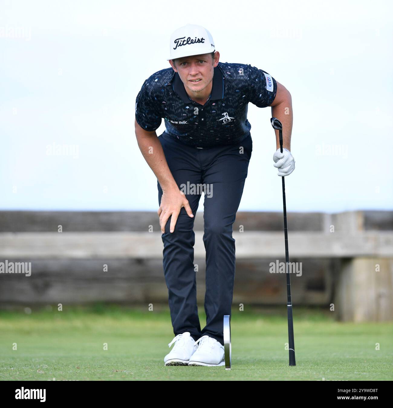 20. Juli 2019: Cameron Smith sieht seinen Abschlag am 6. Während der dritten Runde des Open Championship Golfturniers auf dem Royal Portrush Golf Club - Dunluce Course. Portrush, Nordirland. Stockfoto