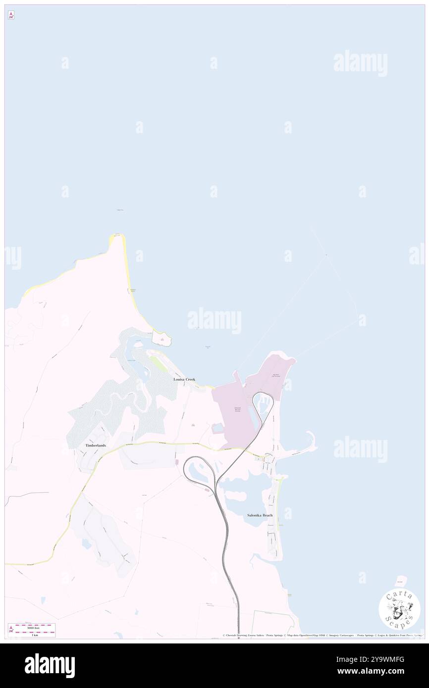 Dalrymple Bay, AU, Australien, Queensland, s 21 15' 53'', N 149 16' 41'', Karte, Cartascapes Map, veröffentlicht 2024. Erkunden Sie Cartascapes, eine Karte, die die vielfältigen Landschaften, Kulturen und Ökosysteme der Erde enthüllt. Reisen Sie durch Zeit und Raum und entdecken Sie die Verflechtungen der Vergangenheit, Gegenwart und Zukunft unseres Planeten. Stockfoto