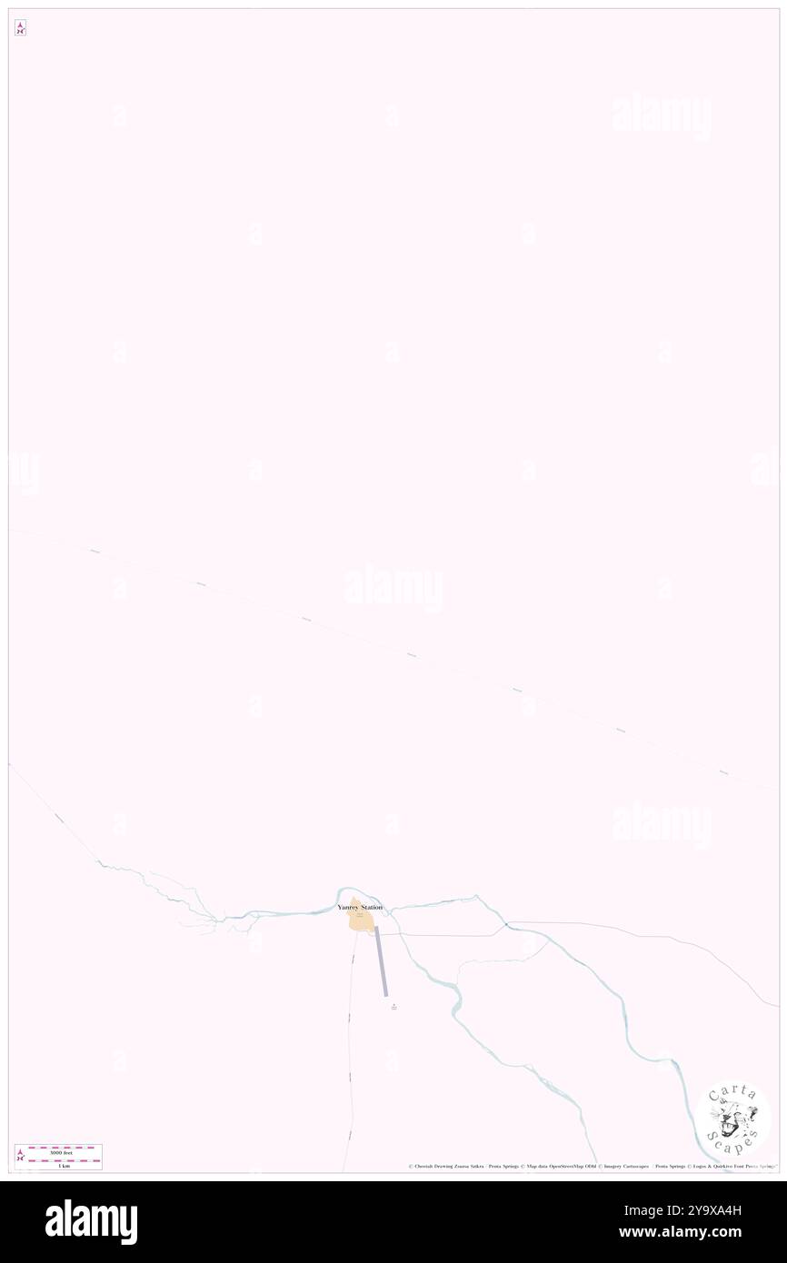 Yannarie River, , AU, Australien, Westaustralien, s 22 28' 0''', N 114 47' 59'', Karte, Cartascapes Map, veröffentlicht 2024. Erkunden Sie Cartascapes, eine Karte, die die vielfältigen Landschaften, Kulturen und Ökosysteme der Erde enthüllt. Reisen Sie durch Zeit und Raum und entdecken Sie die Verflechtungen der Vergangenheit, Gegenwart und Zukunft unseres Planeten. Stockfoto