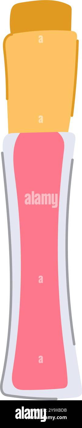 Grausamkeit Lippenglanz Karikaturvektor Illustration Stock Vektor