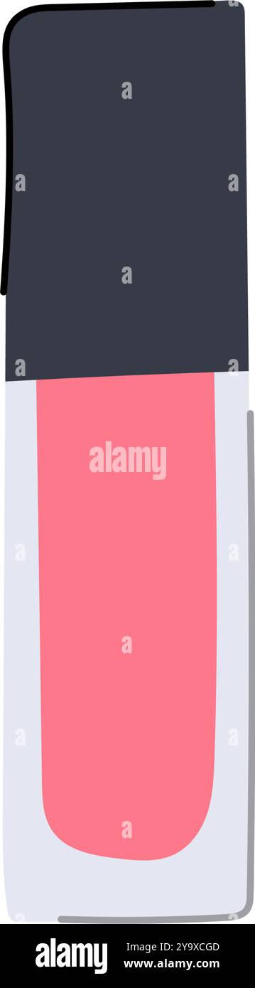 Getönte Lippenglanz Cartoonvektor-Illustration Stock Vektor