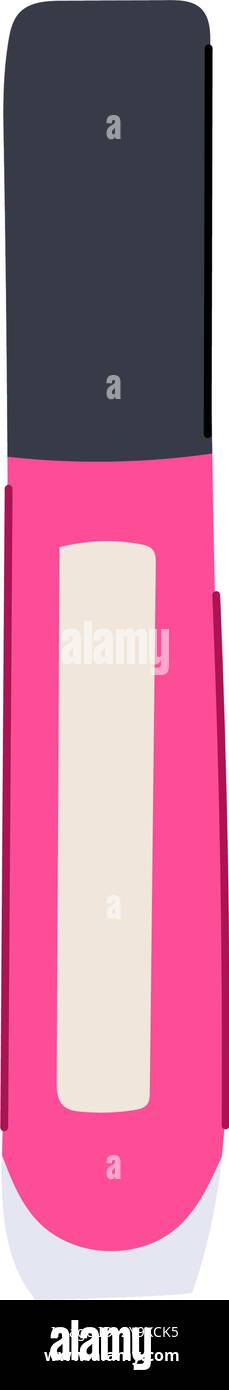 Feuchtigkeitsspendende Lippenglanz-Karikaturvektor-Illustration Stock Vektor