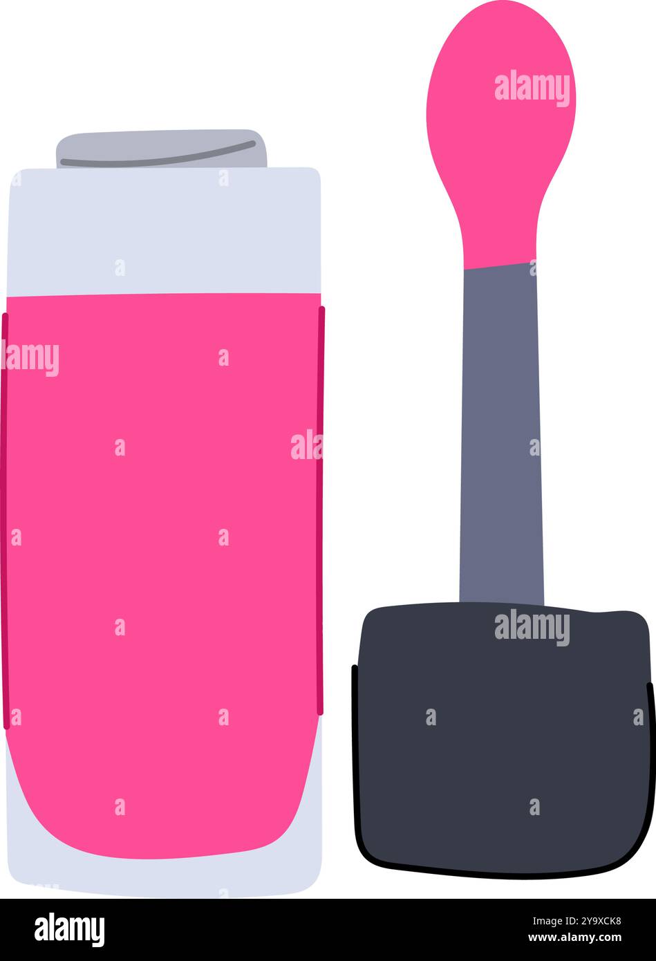 Freie Lip Gloss Cartoon Vektor Illustration Stock Vektor
