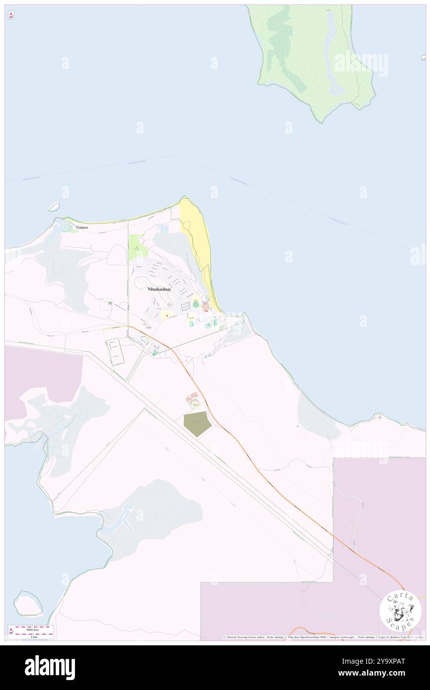 Nhulunbuy Town Oval One, , AU, Australien, Northern Territory, s 12 11' 18''', N 136 47' 21'', Karte, Cartascapes Map, veröffentlicht 2024. Erkunden Sie Cartascapes, eine Karte, die die vielfältigen Landschaften, Kulturen und Ökosysteme der Erde enthüllt. Reisen Sie durch Zeit und Raum und entdecken Sie die Verflechtungen der Vergangenheit, Gegenwart und Zukunft unseres Planeten. Stockfoto