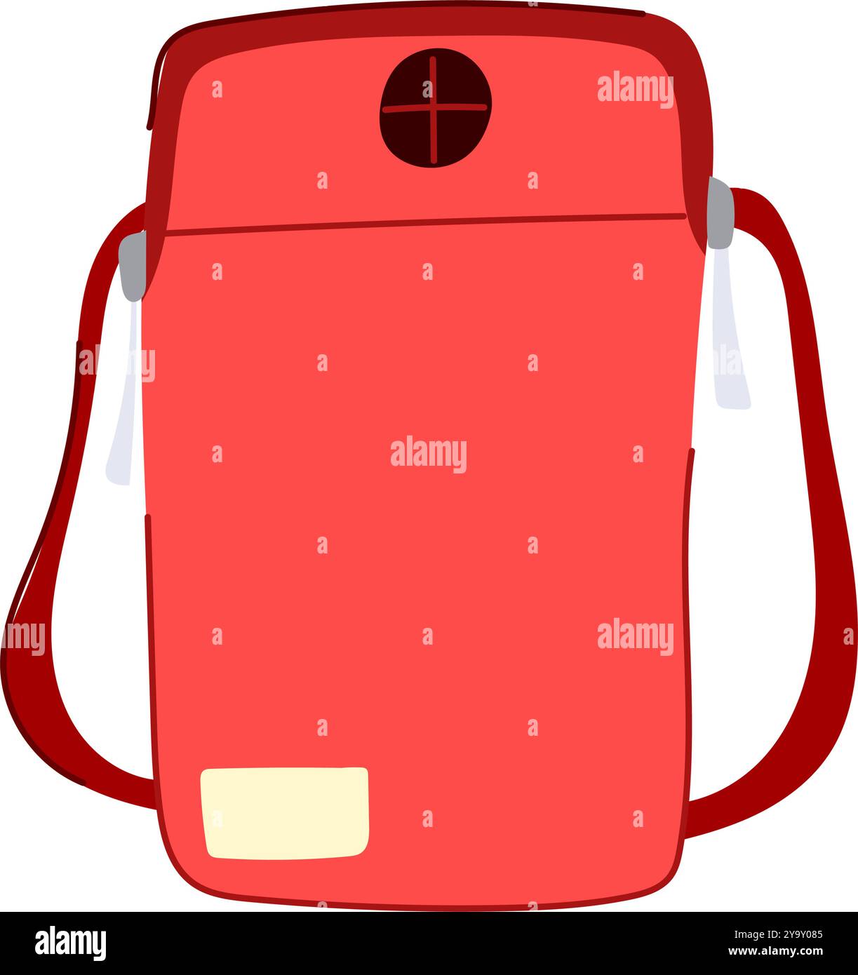 rfid Reise Hals Tasche Cartoon Vektor Illustration Stock Vektor