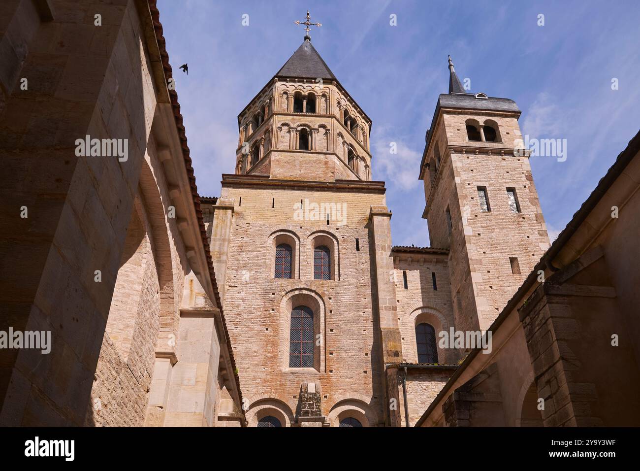 Frankreich, Saone et Loire, Maconnais, Cluny, Saint Pierre und Saint Paul Abbey von Cluny, der Glockenturm des Heiligen Wassers Stockfoto